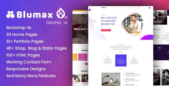Blumax - Multi-Purpose Responsive Drupal 10 Theme