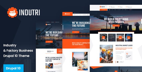 Indutri – Factory &amp; Industrial Drupal 10 Theme