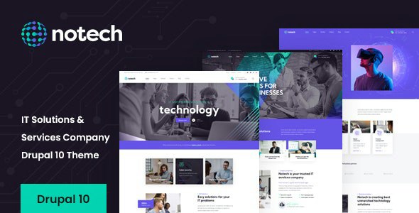 Notech - IT Solutions &amp; Services Drupal 10 Theme