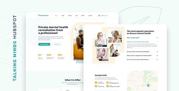Talking Minds – Psychotherapist HubSpot Theme